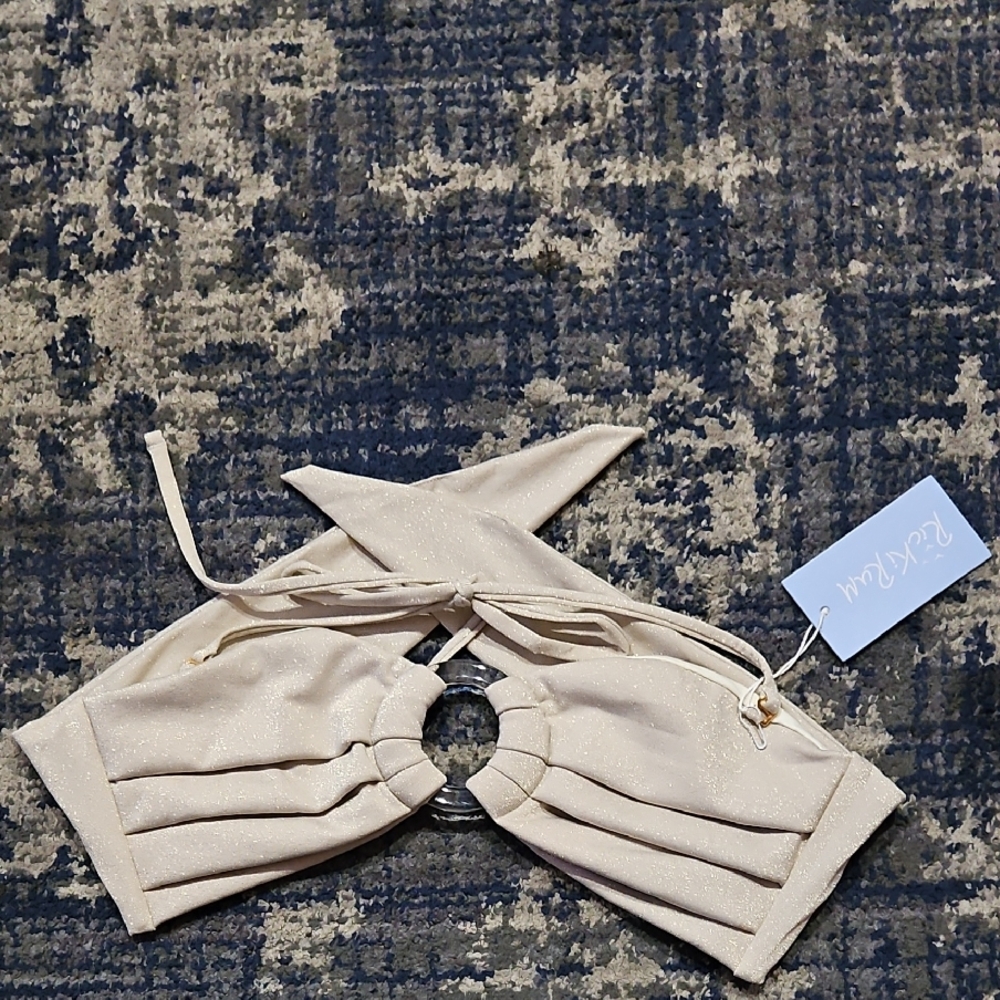Ricki Rum Sparkle Bikini Top Medium